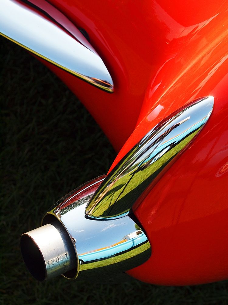 Exhaust on a 1956 Corvette art print by Clive Branson for $57.95 CAD
