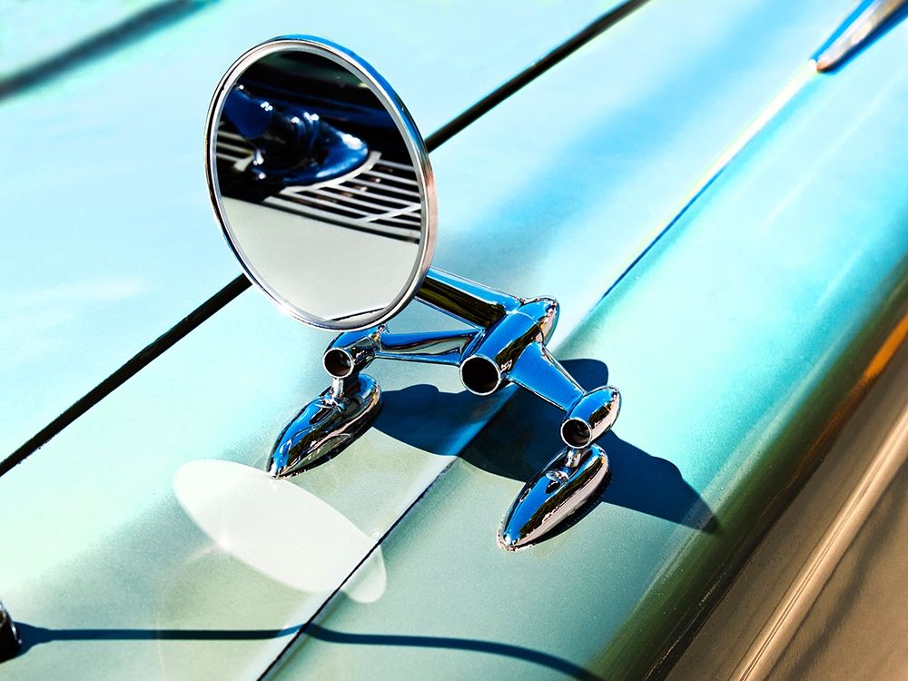 59 Pontiac Laurentian Side Mirror art print by Clive Branson for $57.95 CAD