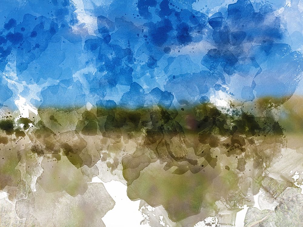 Blue with Green Horizon II art print by Chamira Young for $57.95 CAD