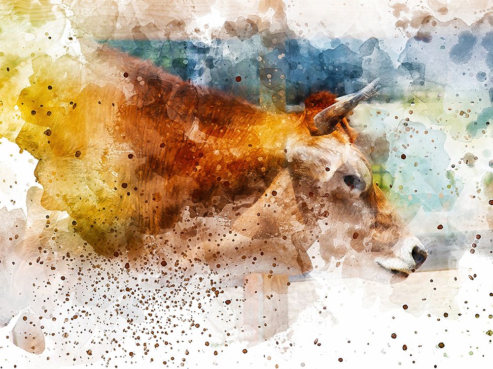 Cow I art print by Chamira Young for $57.95 CAD