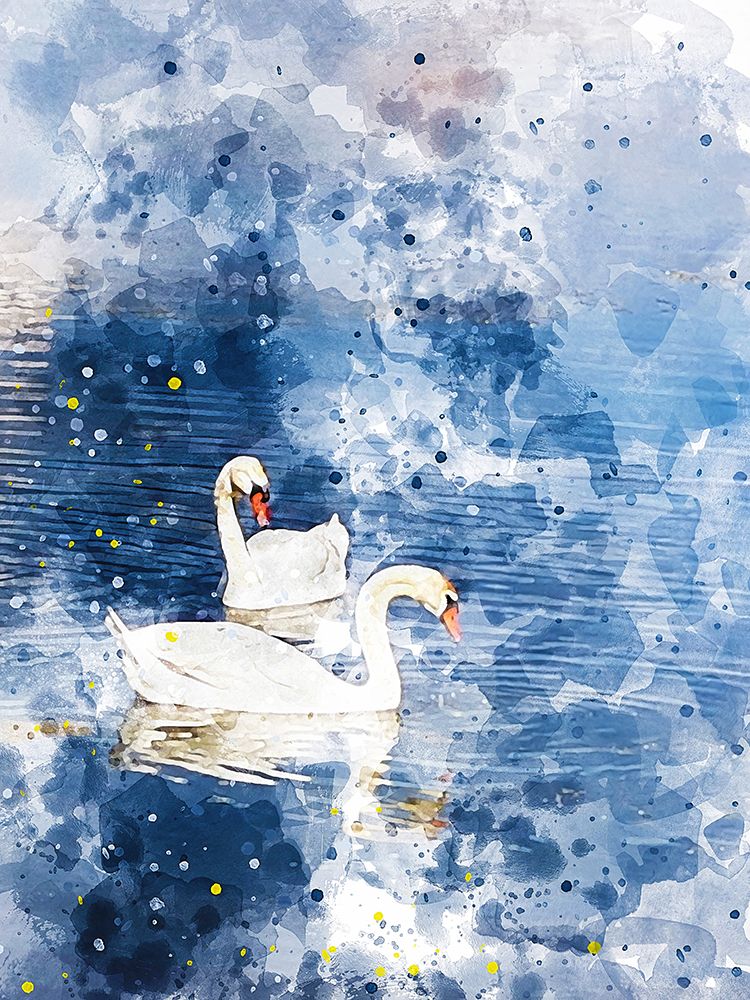 Swans II art print by Chamira Young for $57.95 CAD