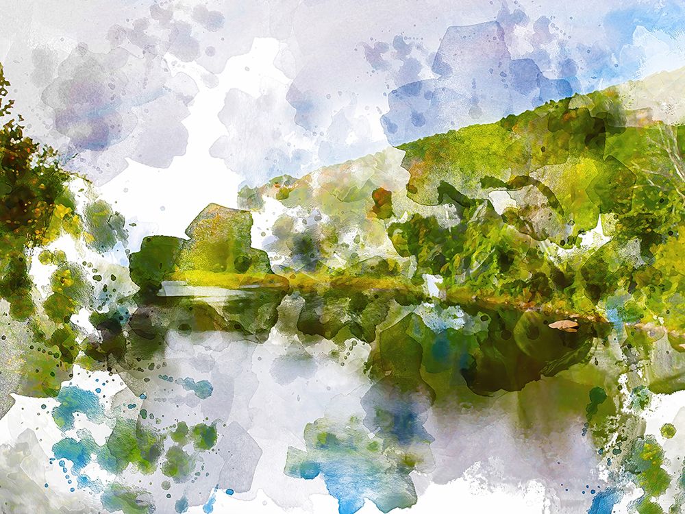 Tranquil Lake II art print by Chamira Young for $57.95 CAD