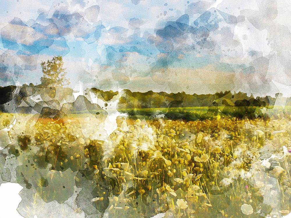 Yellow Meadow art print by Chamira Young for $57.95 CAD