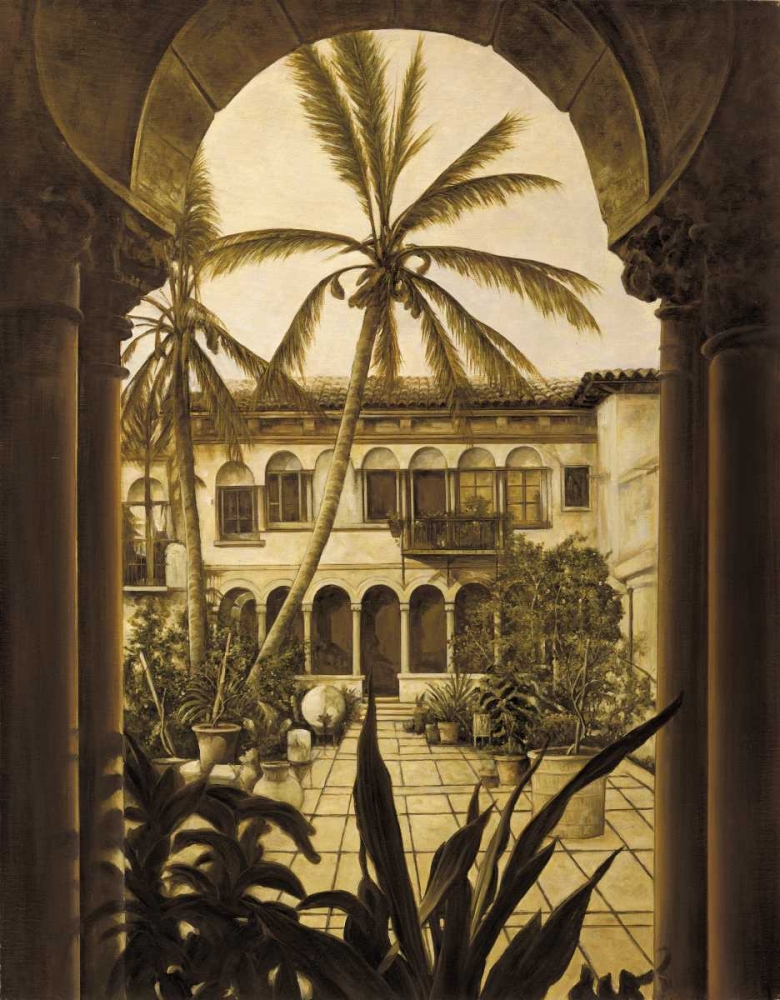 View to the Courtyard art print by David Parks for $57.95 CAD