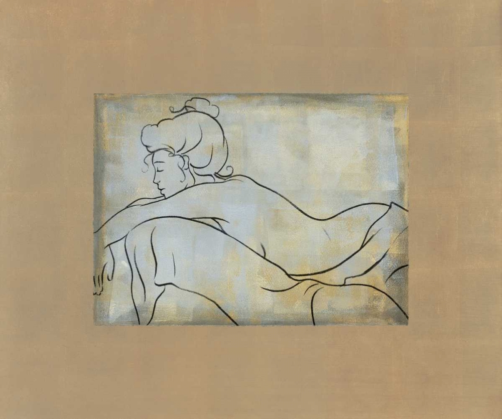 Femme allongee art print by Dan Bennion for $57.95 CAD