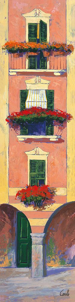Balconi liguri III art print by Daniela Corallo for $57.95 CAD
