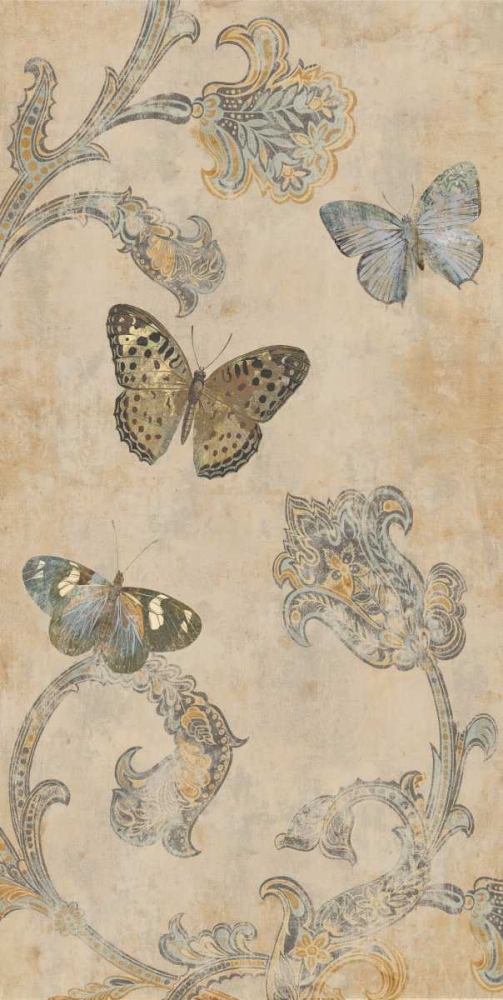 Papillion Decoratif II art print by Deborah Devellier for $57.95 CAD