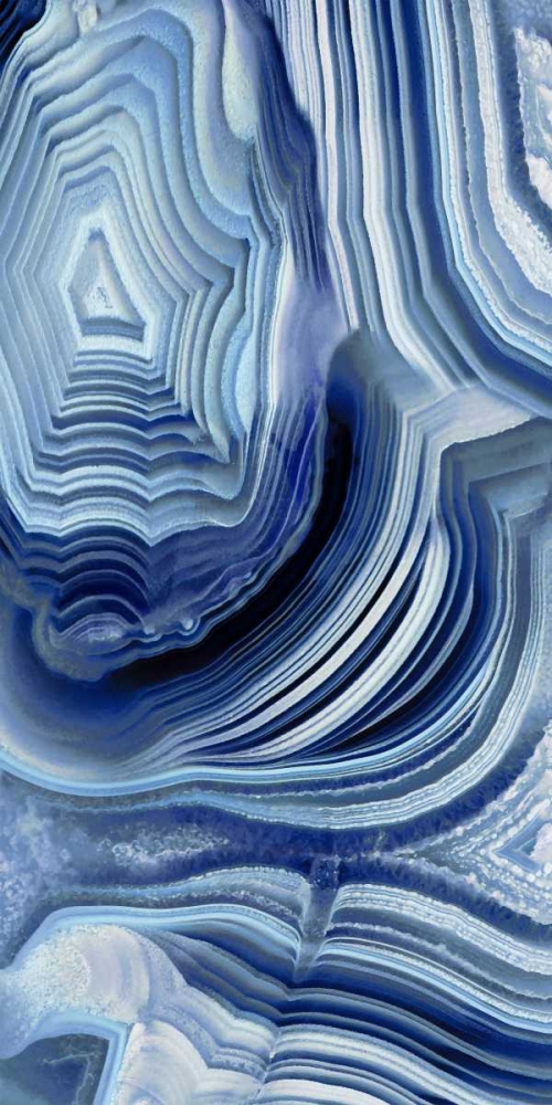 Agate Indigo I art print by Danielle Carson for $57.95 CAD
