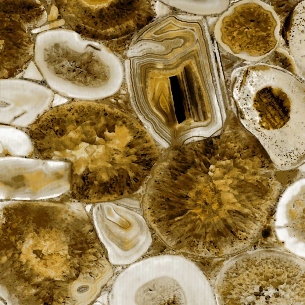 Agate in Gold I art print by Danielle Carson for $57.95 CAD