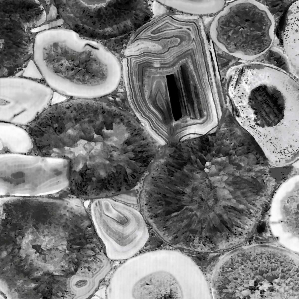 Agate in Grey I art print by Danielle Carson for $57.95 CAD