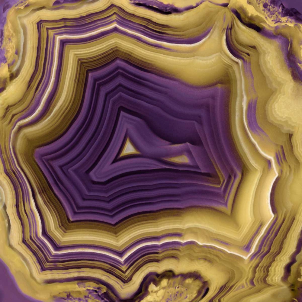Agate in Purple and Gold II art print by Danielle Carson for $57.95 CAD