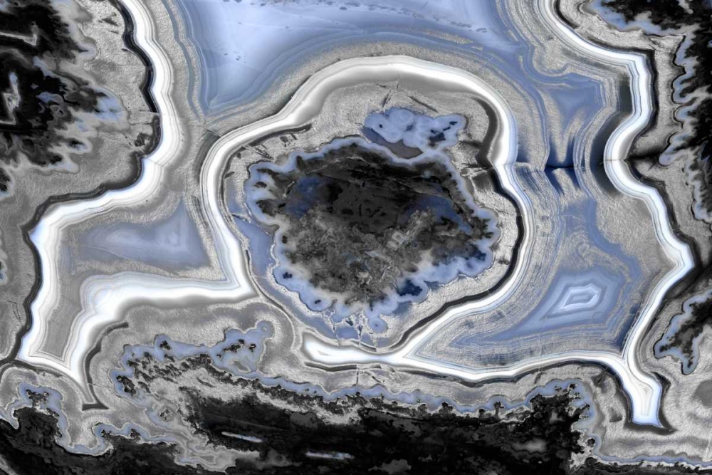 Steel Blue Agate art print by Danielle Carson for $57.95 CAD