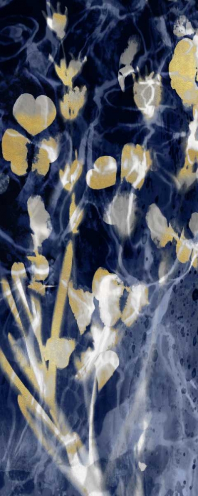 Indigo Nature with Gold I art print by Danielle Carson for $57.95 CAD