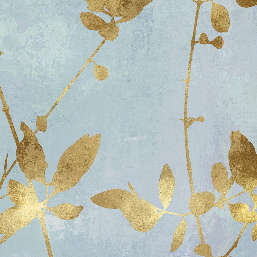 Nature Gold on Blue III art print by Danielle Carson for $57.95 CAD