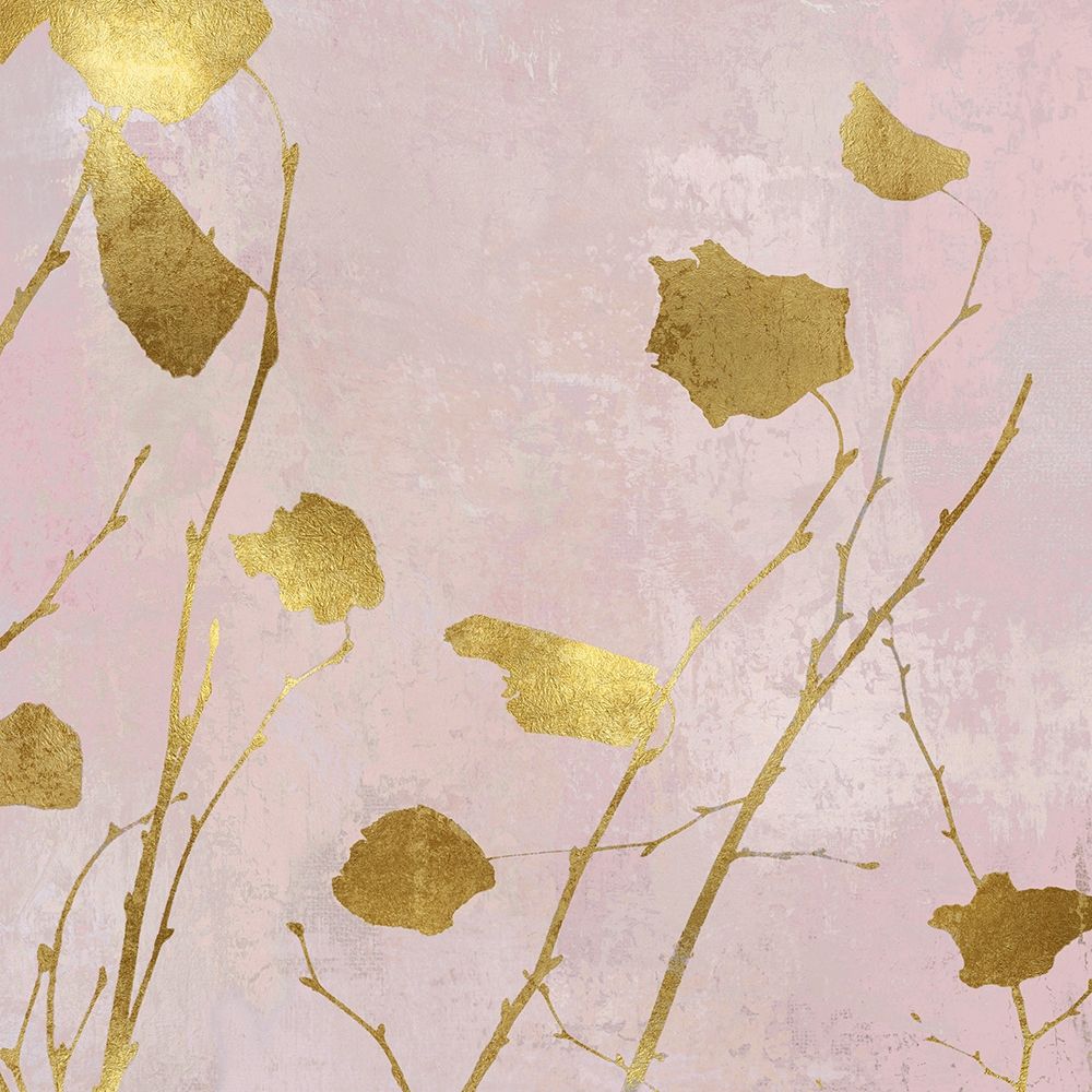 Nature Gold on Pink Blush I art print by Danielle Carson for $57.95 CAD