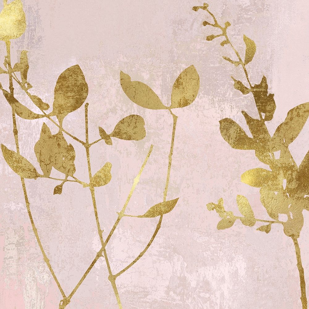 Nature Gold on Pink Blush II art print by Danielle Carson for $57.95 CAD