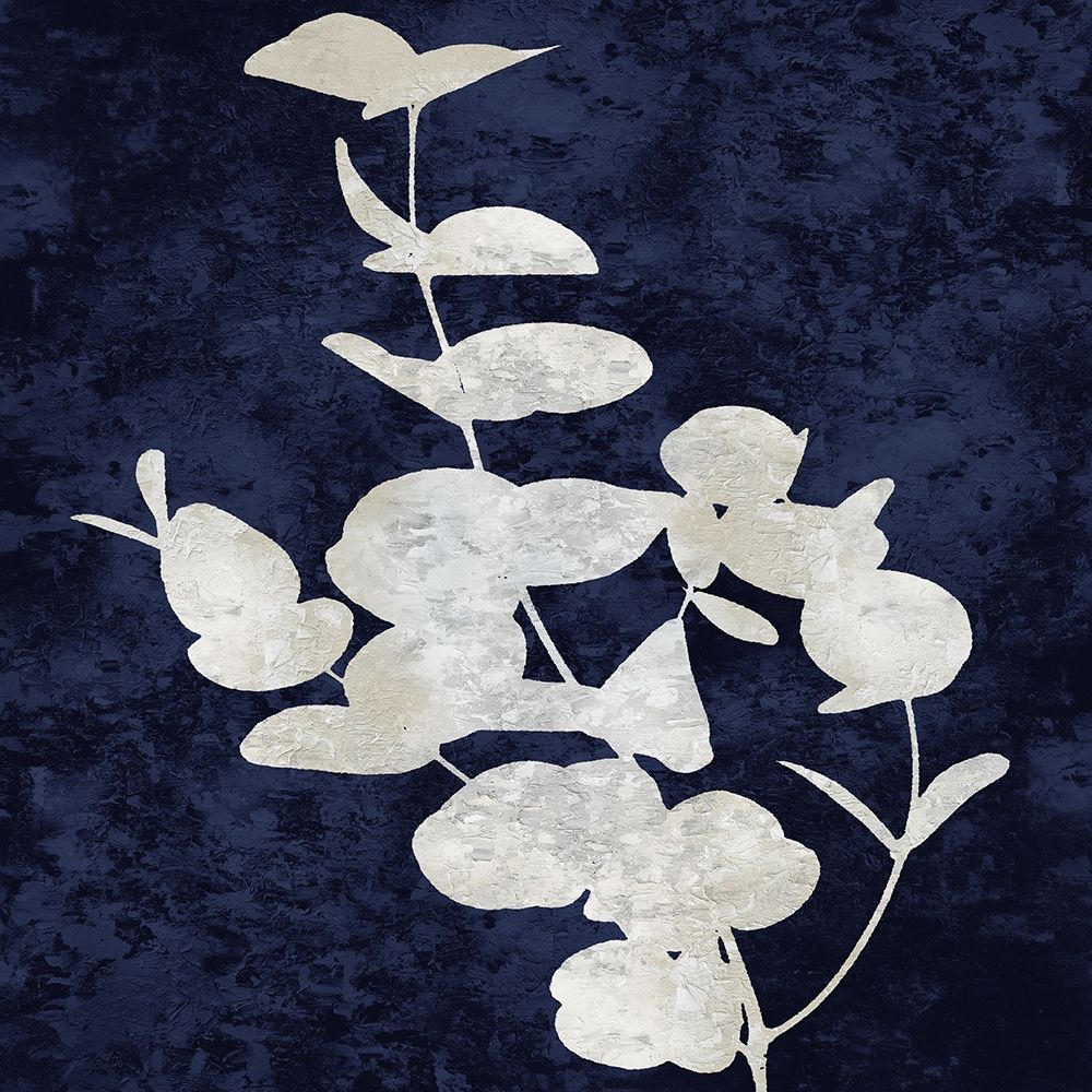 Nature White on Blue I art print by Danielle Carson for $57.95 CAD