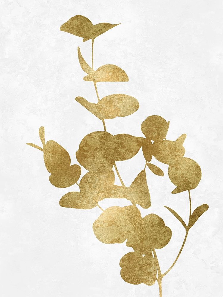 Nature Gold on White I art print by Danielle Carson for $57.95 CAD