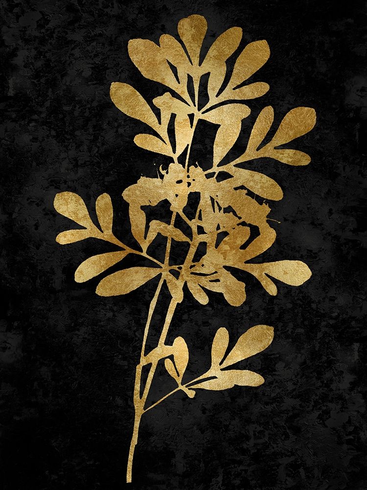 Nature Gold on Black II art print by Danielle Carson for $57.95 CAD