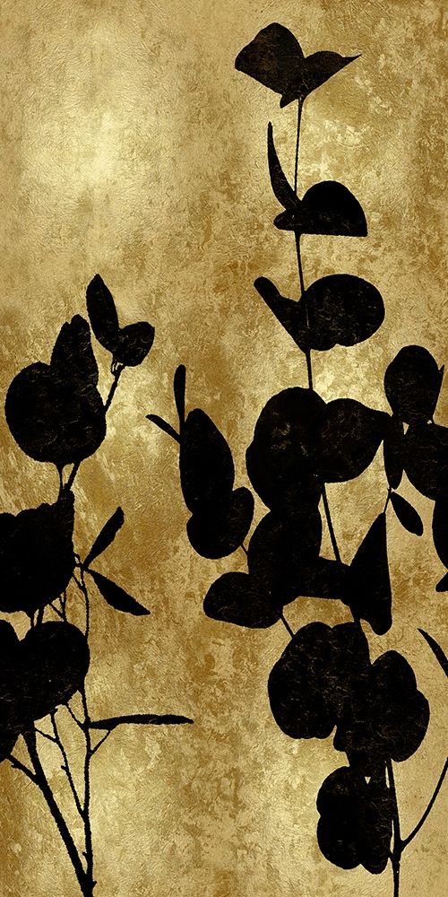 Nature Panel Black on Gold I art print by Danielle Carson for $57.95 CAD
