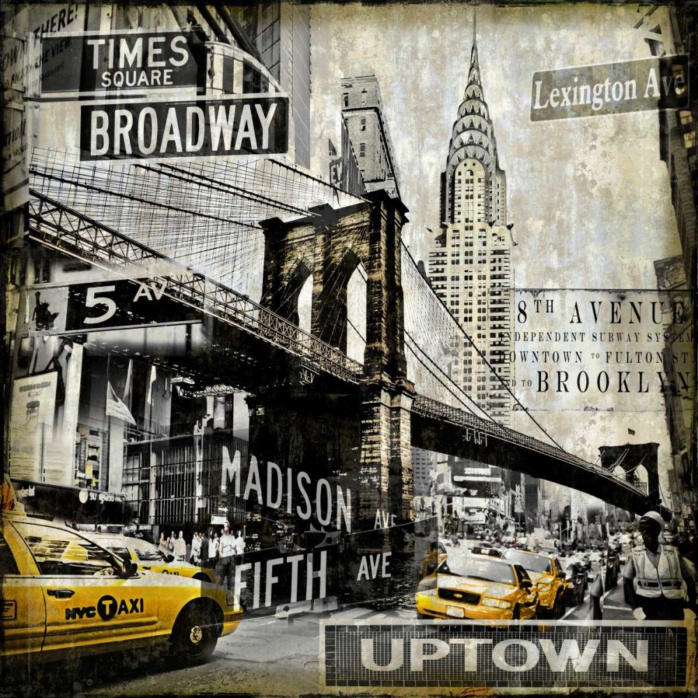 Landmarks NYC art print by Dylan Matthews for $57.95 CAD