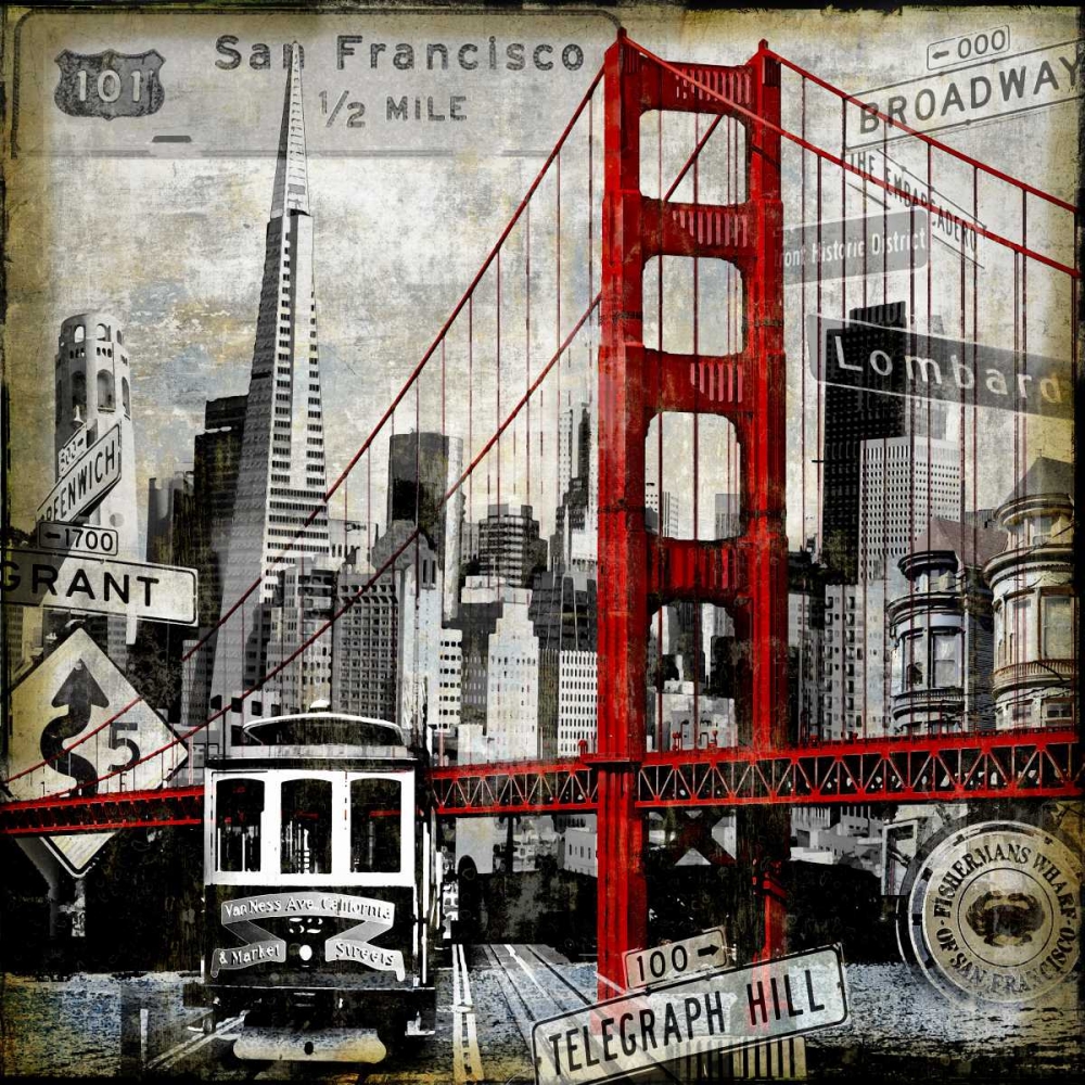 Landmarks San Francisco art print by Dylan Matthews for $57.95 CAD
