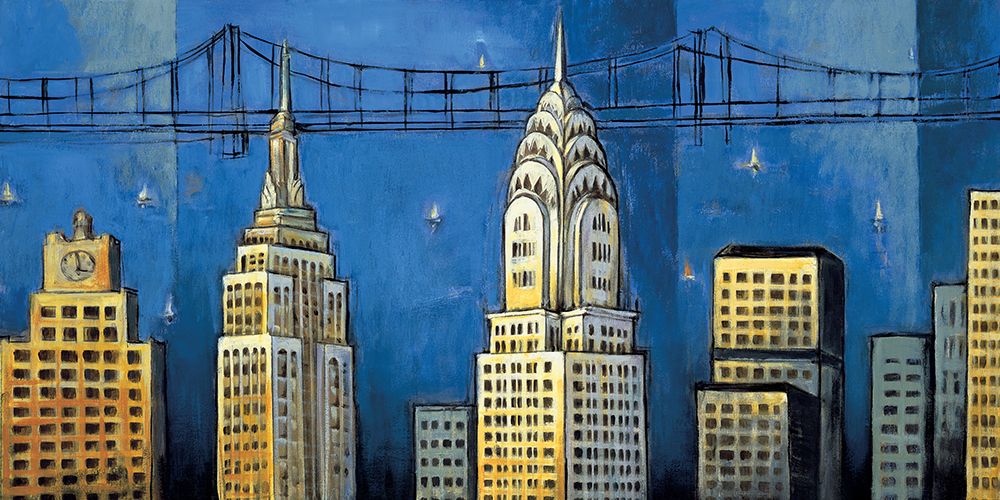 Manhattan II art print by David Stewart for $57.95 CAD