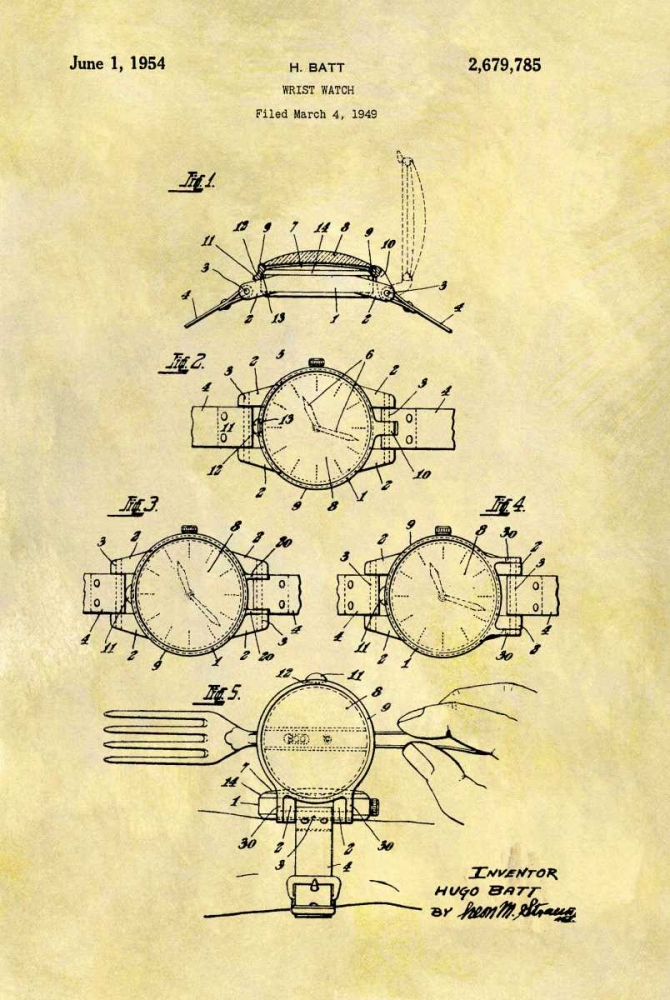 Wrist Watch - 1949 art print by Dan Sproul for $57.95 CAD