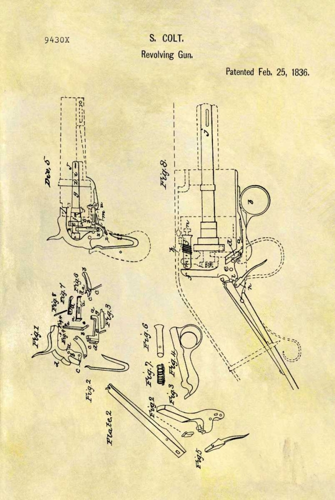 Colt-Revolving Gun - 1836 art print by Dan Sproul for $57.95 CAD