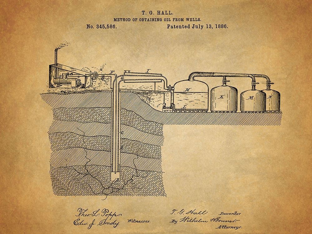 Oil Wells 1886 art print by Dan Sproul for $57.95 CAD