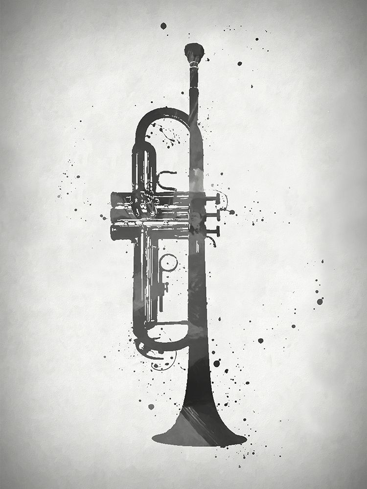 Black and White Trumpet art print by Dan Sproul for $57.95 CAD