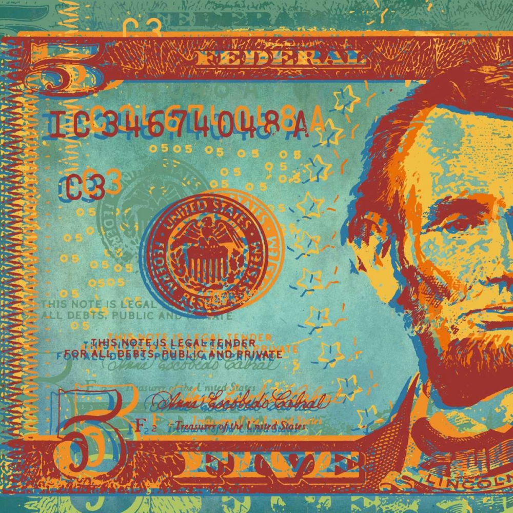 Five Bucks I art print by Dustin Chambers for $57.95 CAD