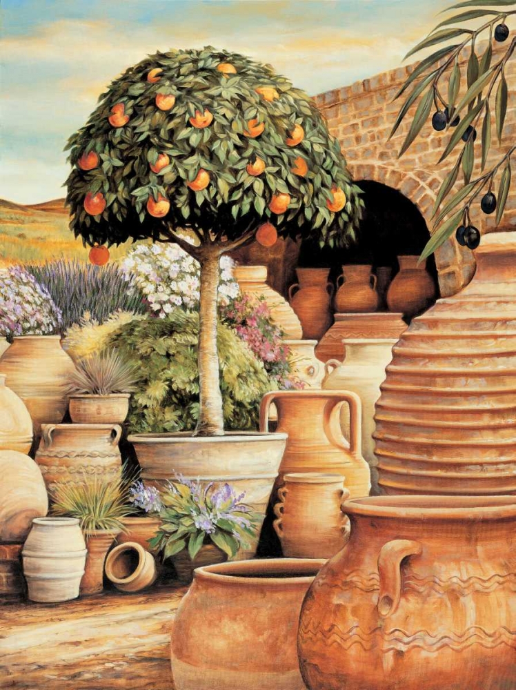 Orange Topiary art print by Eduardo for $57.95 CAD