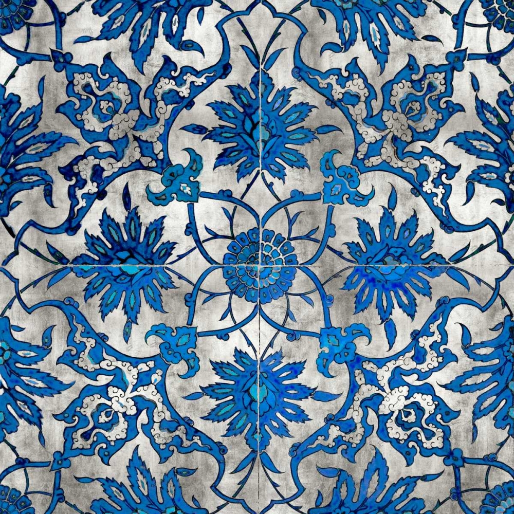 Ornate In Silver and Blue art print by Ellie Roberts for $57.95 CAD