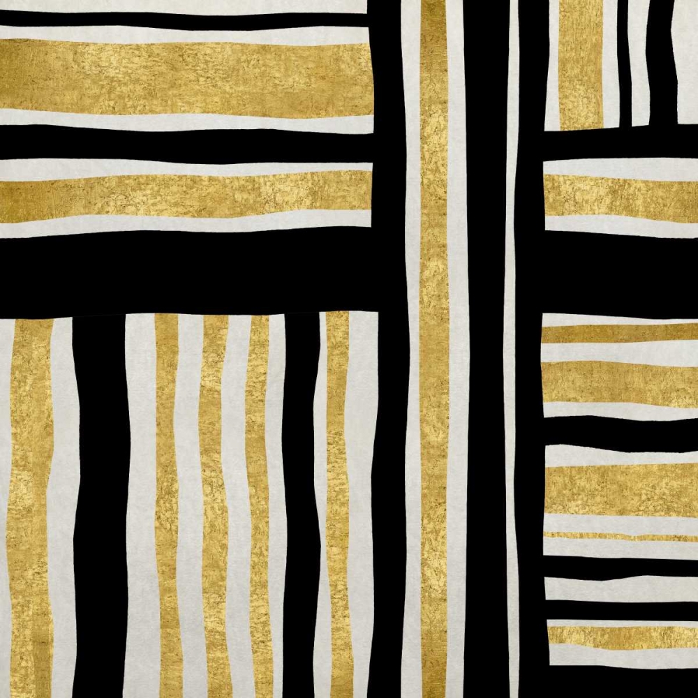 Gilded Groove I art print by Ellie Roberts for $57.95 CAD