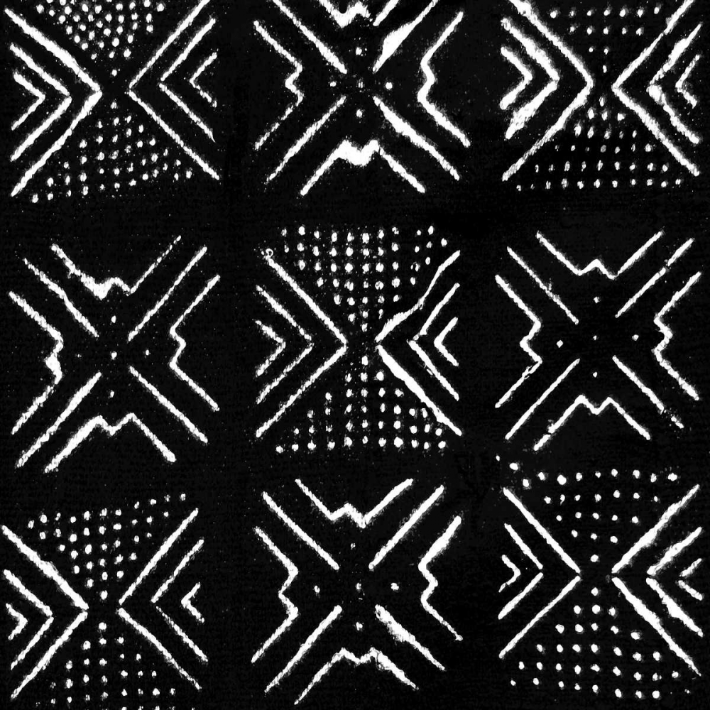 Mudcloth Black V art print by Ellie Roberts for $57.95 CAD