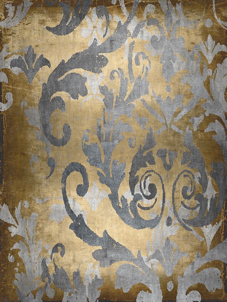 Damask in Gold II art print by Ellie Roberts for $57.95 CAD