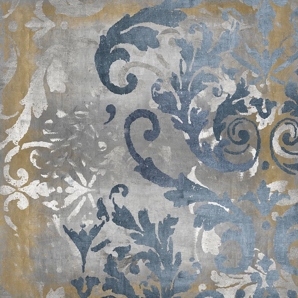 Damask in Silver and Gold II art print by Ellie Roberts for $57.95 CAD