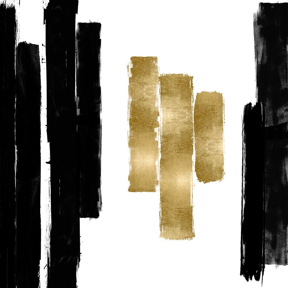 Vertical Black and Gold II art print by Ellie Roberts for $57.95 CAD