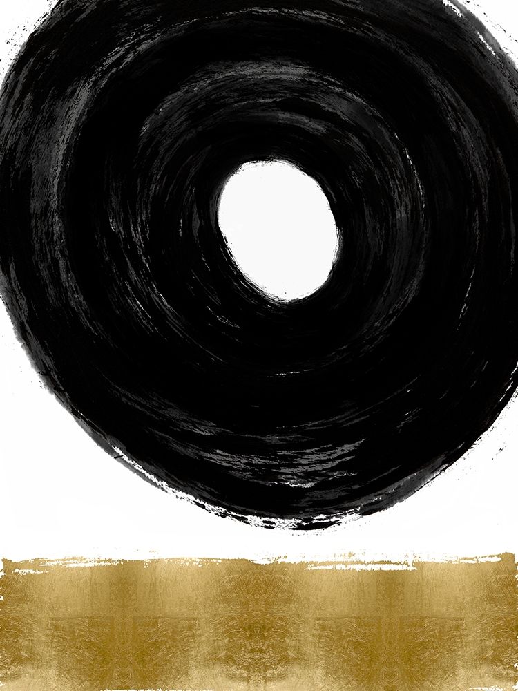 Glide Black and Gold I art print by Ellie Roberts for $57.95 CAD