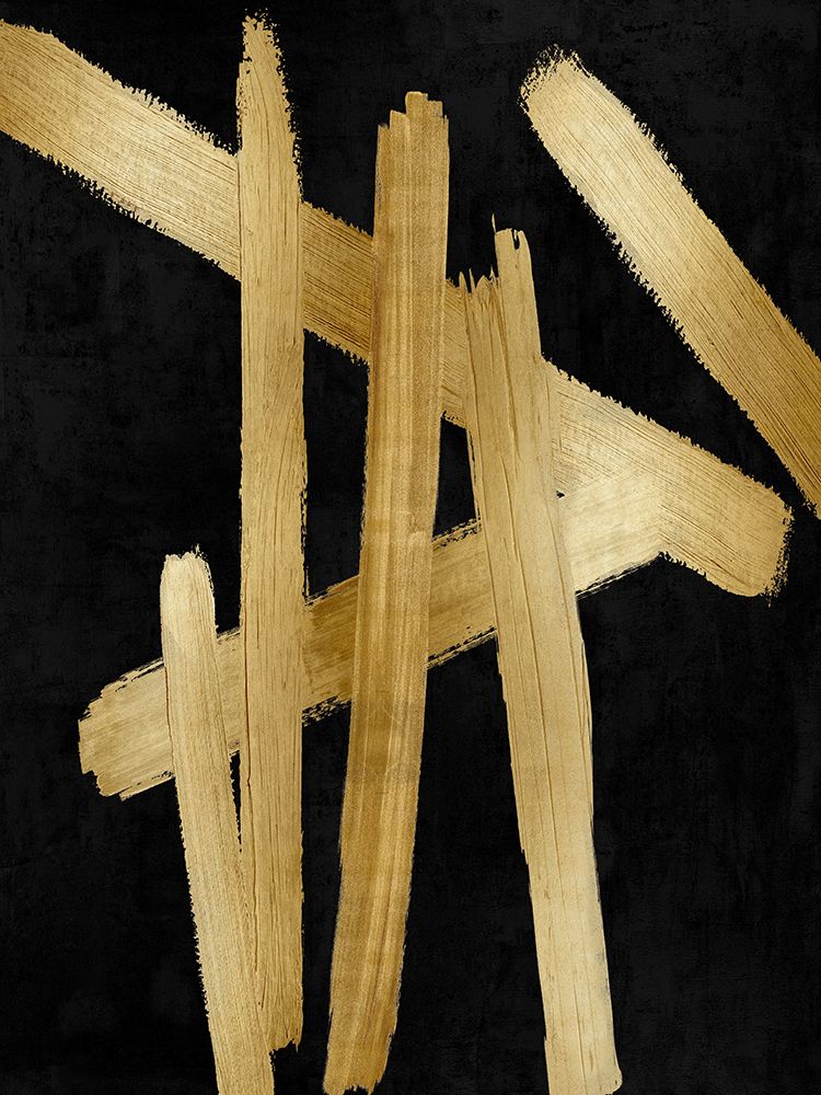 Crossroads Gold on Black I art print by Ellie Roberts for $57.95 CAD