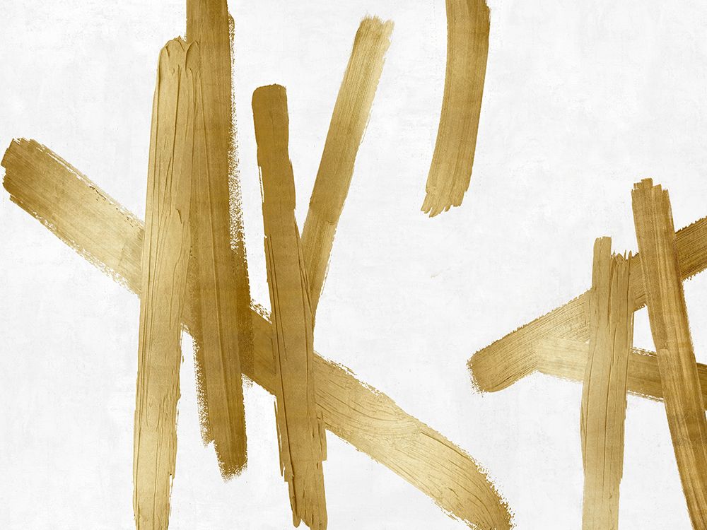 Strokes Gold I art print by Ellie Roberts for $57.95 CAD