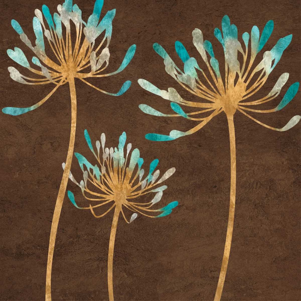 Teal Bloom I art print by Erin Lange for $57.95 CAD