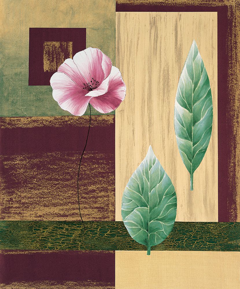 Coquelicots et feuilles I art print by Genevieve Boulez for $57.95 CAD