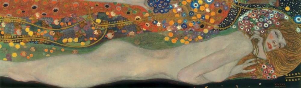 Sea Serpents III art print by Gustav Klimt for $57.95 CAD
