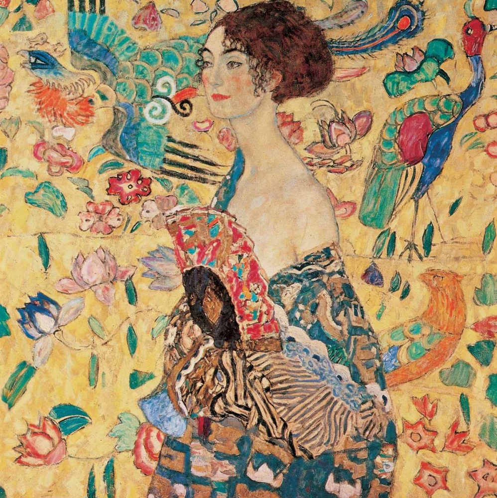 Donna con ventaglio by Gustav Klimt