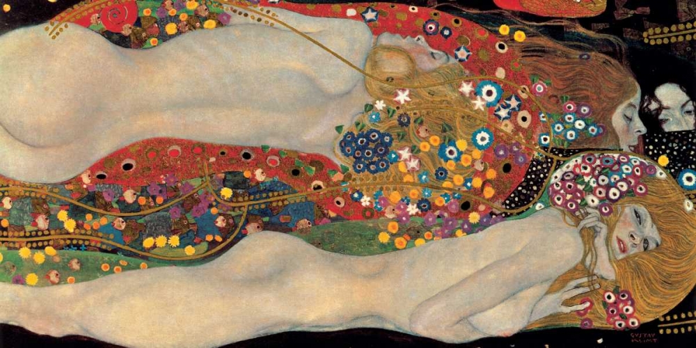 Sea Serpents art print by Gustav Klimt for $57.95 CAD