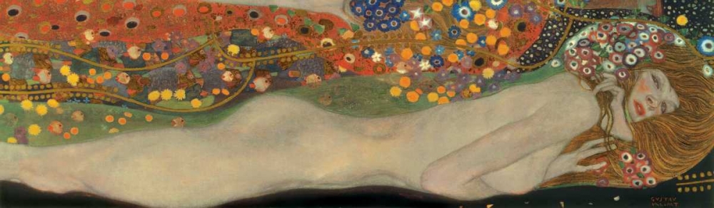 Sea Serpents III art print by Gustav Klimt for $57.95 CAD