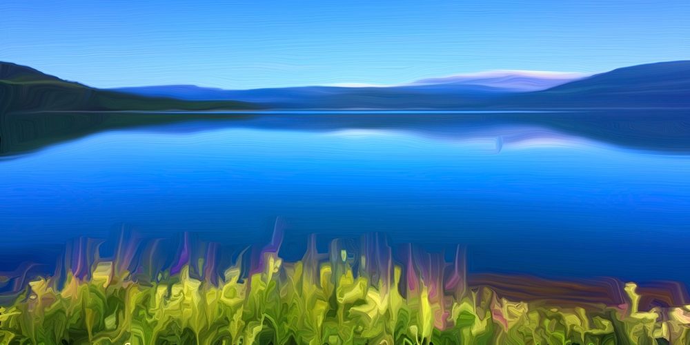 Norway Fjord Oil art print by Heidi Bannon for $57.95 CAD