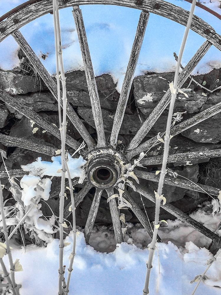 Montana Wagon Wheel II art print by Heidi Bannon for $57.95 CAD